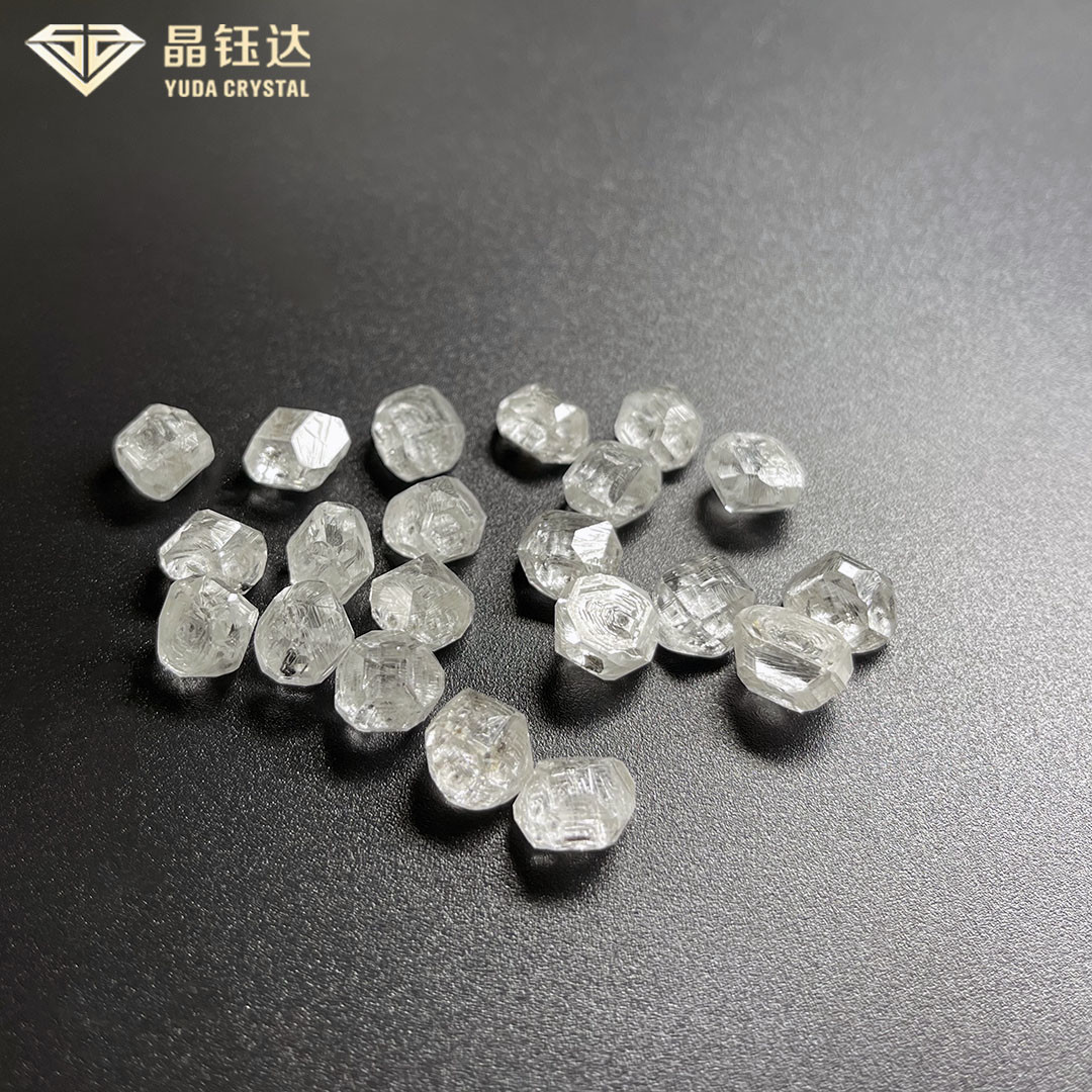 DEF Full White Rough Lab Grown Diamonds 0.1cm To 2cm Mohs 10 Scale For