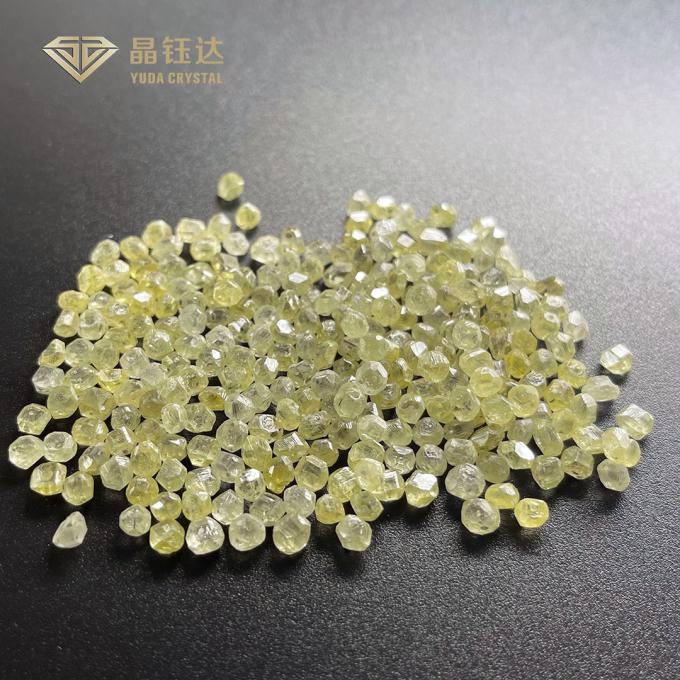 3mm 4mm Yellow HPHT Lab Grown Colored Diamonds For Fancy Melee Diamonds