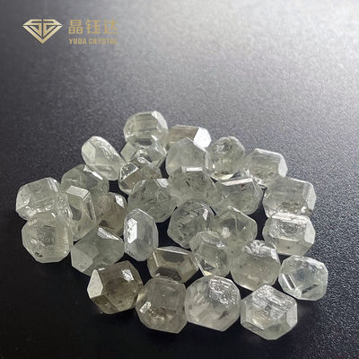 5 To 6 Carat Big Sizes Synthetic Colored Diamonds Brown Greenish Yellow Diamond