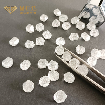 Rectangular 7mm 9mm DEF Color HPHT Rough Raw Diamond For Ring