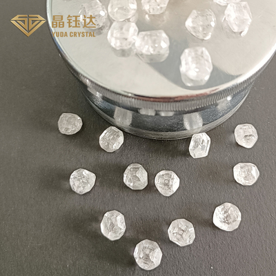 Rectangular 7mm 9mm DEF Color HPHT Rough Raw Diamond For Ring