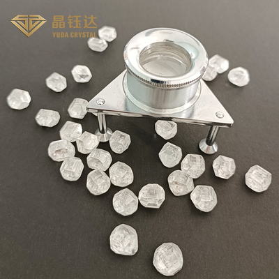 Transparent Clear Lab Grown HPHT Loose Rough Diamonds