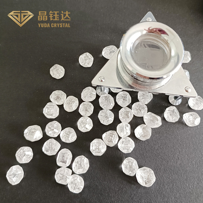 4-15 Carat EFG VVS VS HPHT Single Crystal Diamonds For Artificial Jewellery Material