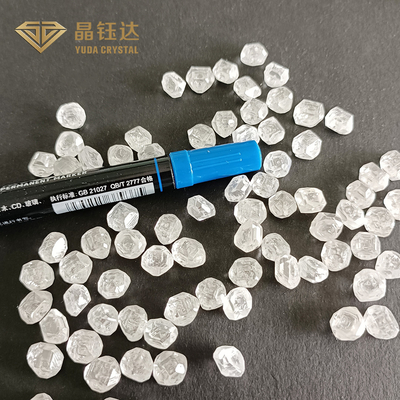 HPHT Uncut Man Made Diamonds VS Plus Clarity DEF Color Rectangular Shape