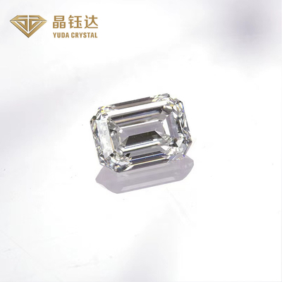 Excellent Emerald Cut Fancy Shape HPHT Lab Created Diamond Polished For Rings
